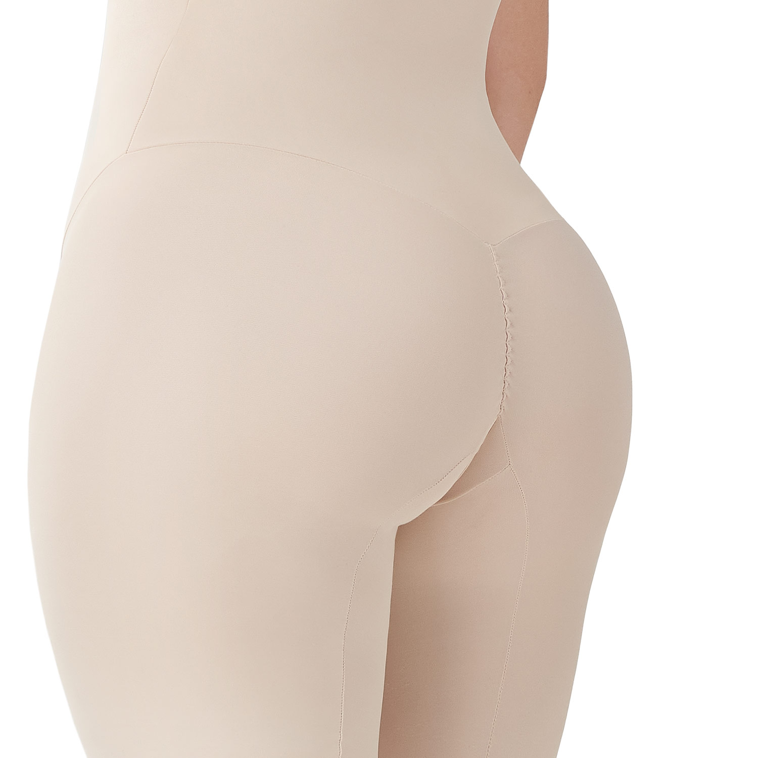 Foto 6 pulgar | Faja Tipo Short Invisible sin Costuras Beige