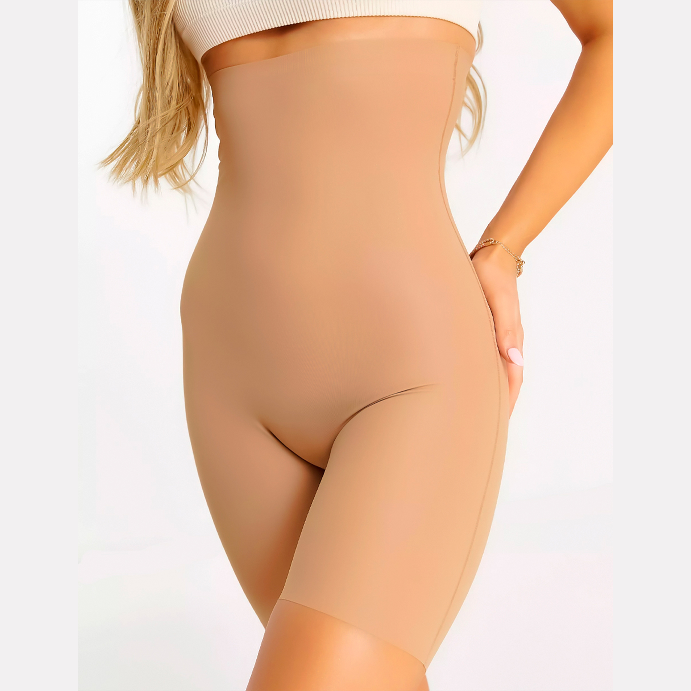 Foto 2 pulgar | Faja Alta Boxer Sin Costuras Invisible, Body Corte Laser