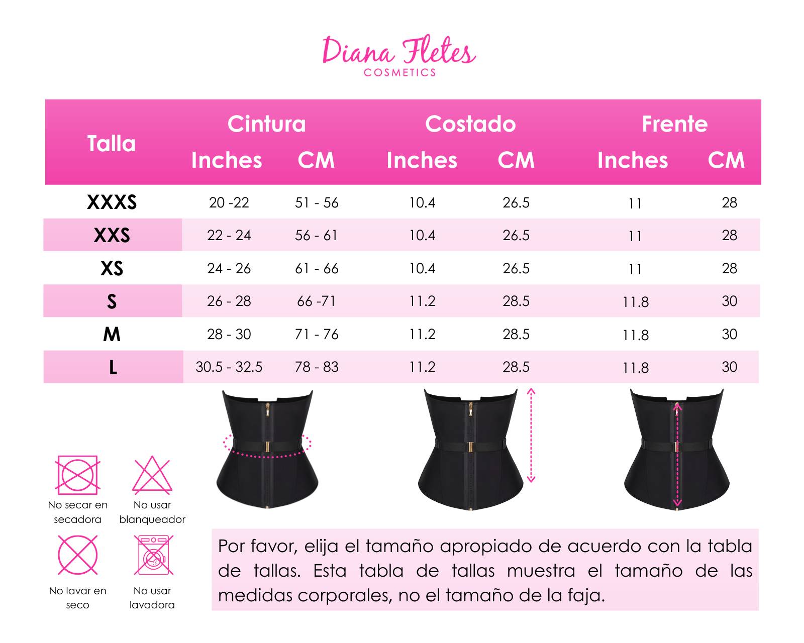 Foto 7 pulgar | Cinturilla Corset Luxury Diana Fletes Mt 240028 Negra