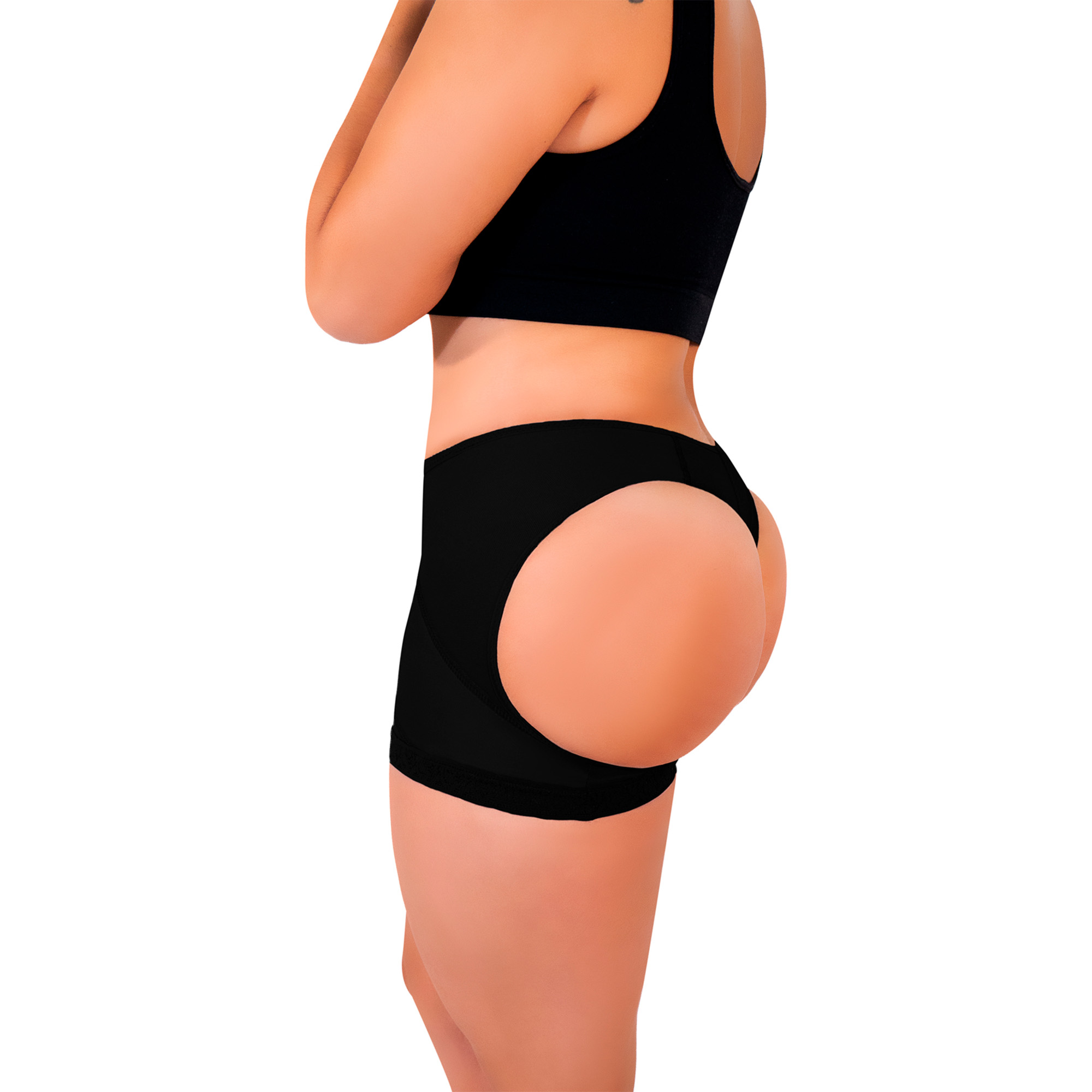 Foto 3 pulgar | Faja short  pushup levanta gluteos Negra I Love Shape M1001 T G