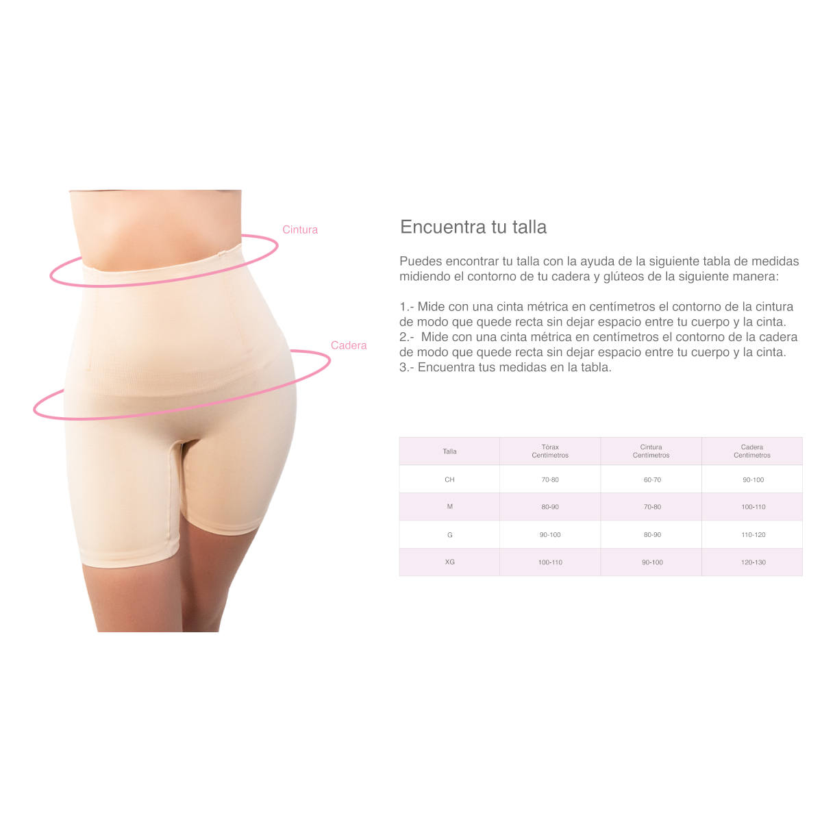 Foto 4 pulgar | Faja tipo Legging I Love Shape color Beige para Mujer