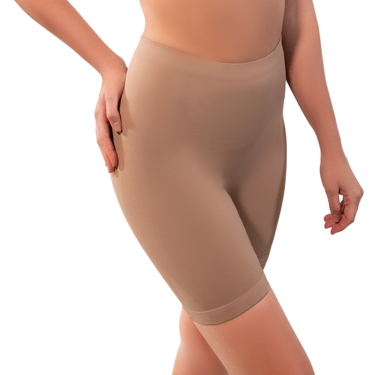 Foto 3 pulgar | Short Moldeador I Love Shape Push Up Sin Costuras Latte