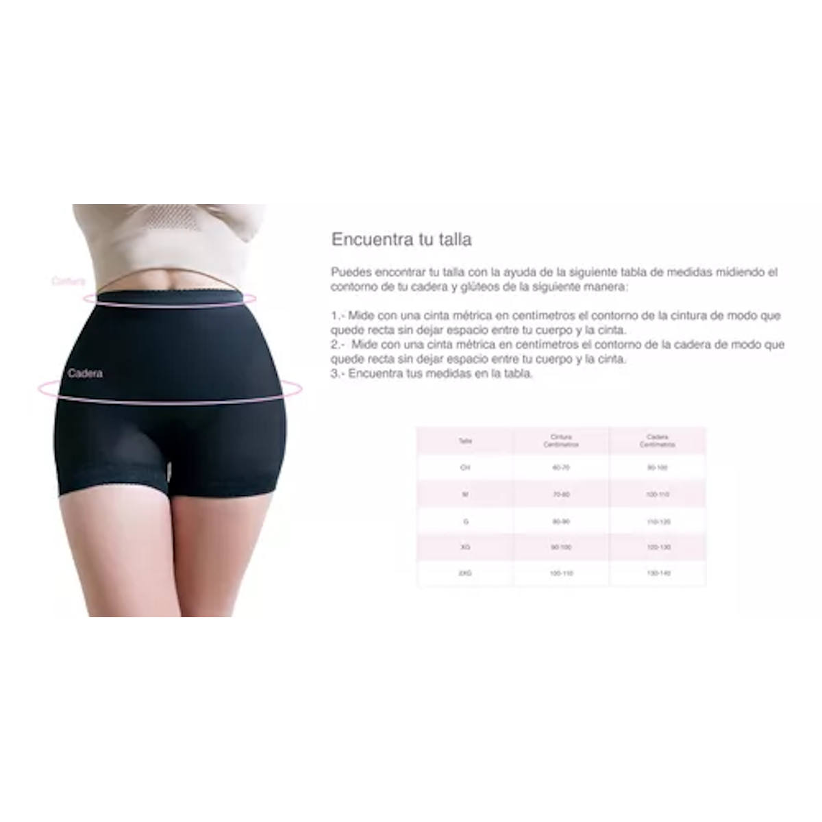 Foto 6 pulgar | Faja Tipo Bóxer I Love Shape M1066 color Beige para Mujer