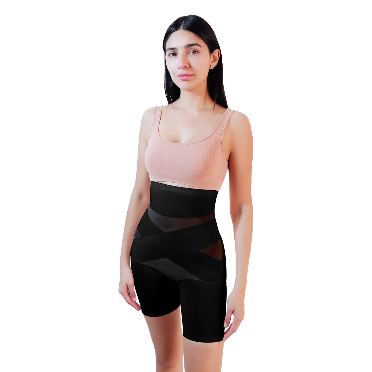 Foto 1 | Faja Alta Con Refuerzos Cruzados Pierna Larga Negra I Love Shape M3046  T M