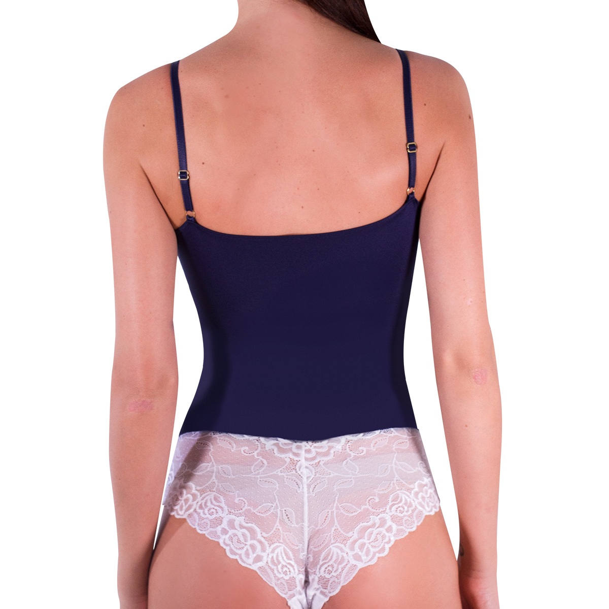 Foto 4 pulgar | Body Isa Lencería con Encaje M3023 I Love Shape Azul