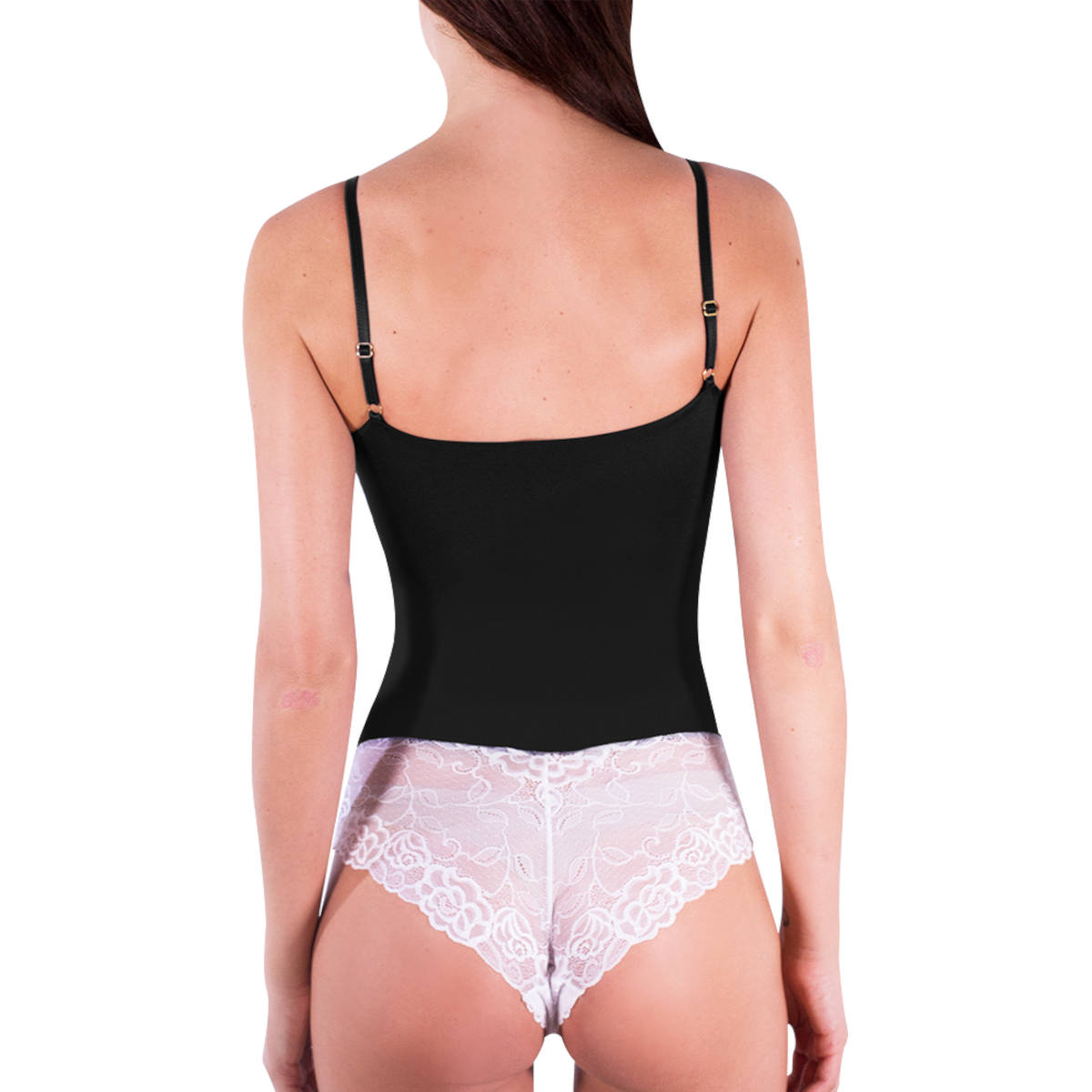 Foto 4 pulgar | Body con Encaje I Love Shape Negro para Mujer