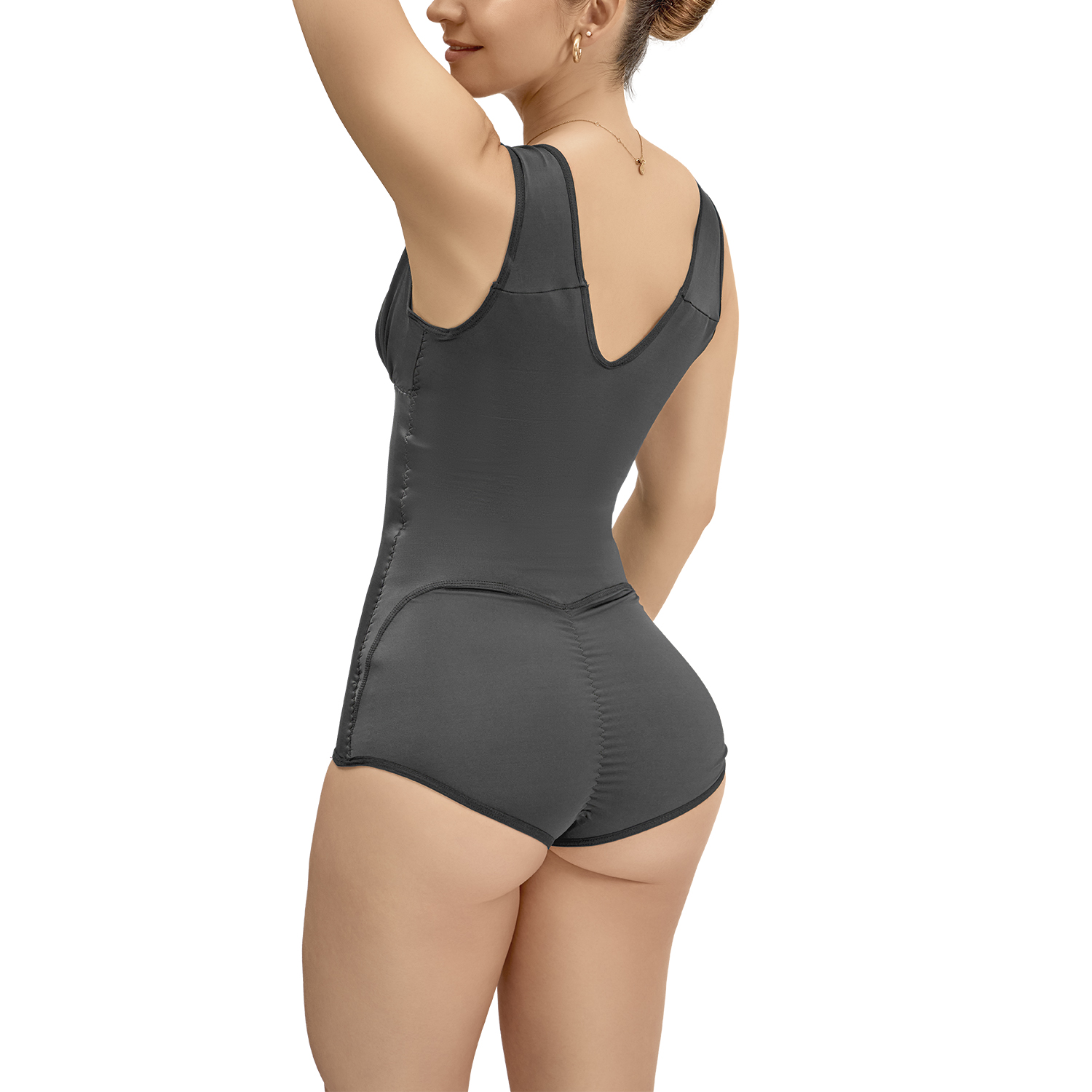 Foto 4 pulgar | Faja Body Elegance Seduction 3 Piezas Blanco, Negro Y Encaje M