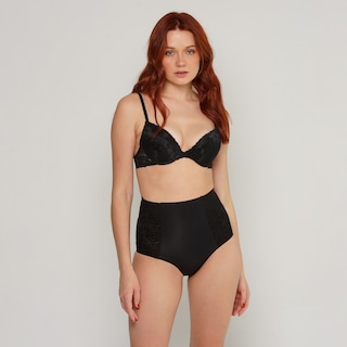 Foto 1 | Bikini Control con Detalles de Encaje Aylon 307 Negro