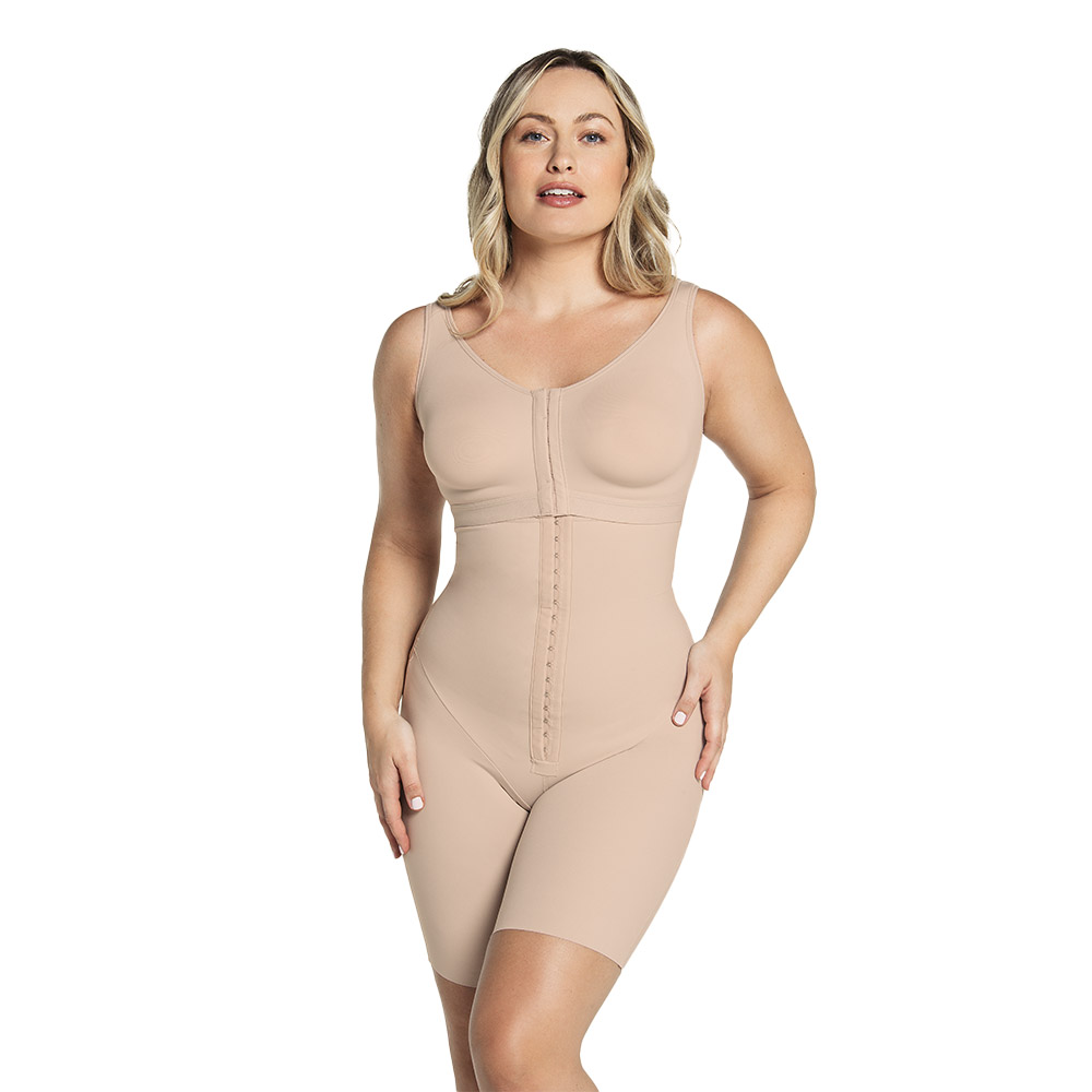 Faja Body De Control Fuerte + Brasier Incorporado + Efecto Levanta Glúteos