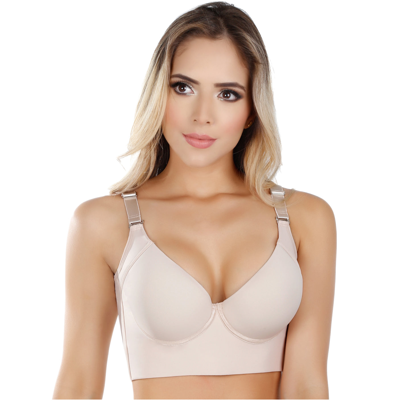 Foto 2 pulgar | Uplady 8532 Brasieres Fajas Colombianas Modernos De Mujer Strapless Push Up Sosten Colombianos Control Rollitos