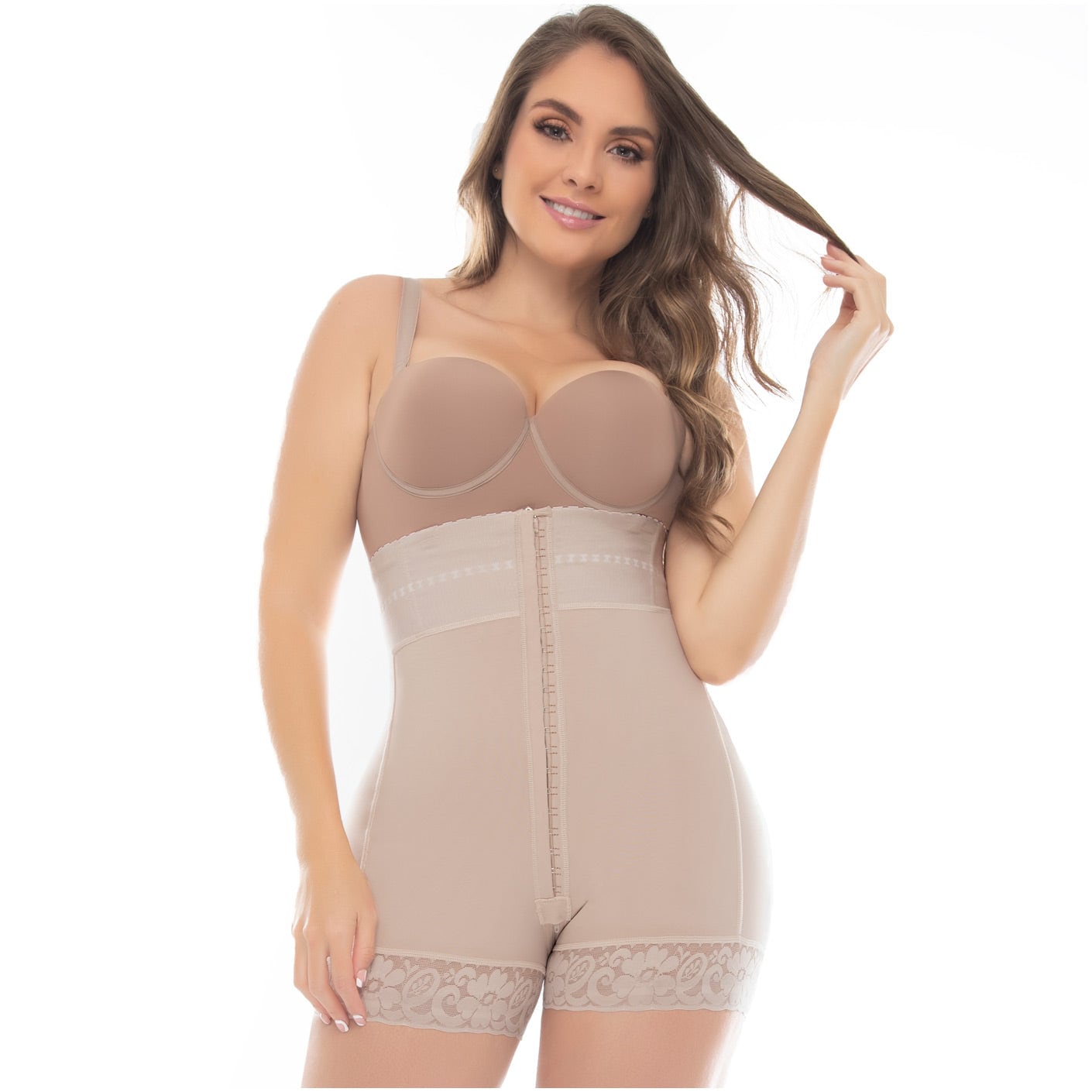 Uplady 6204 Faja Colombiana Shorts Moldeadores Levanta Glúteos Con Control Abdominal Para Mujer $1,274