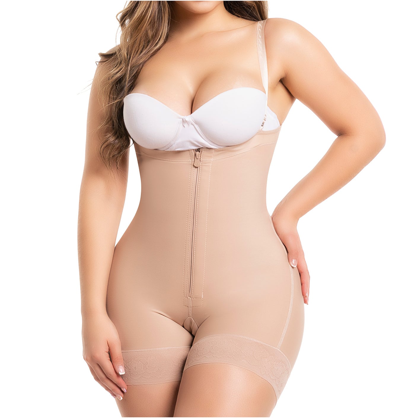 Salome 0214 Faja Colombiana Levanta Pompis Sin Tirantes Para Mujer $1,400