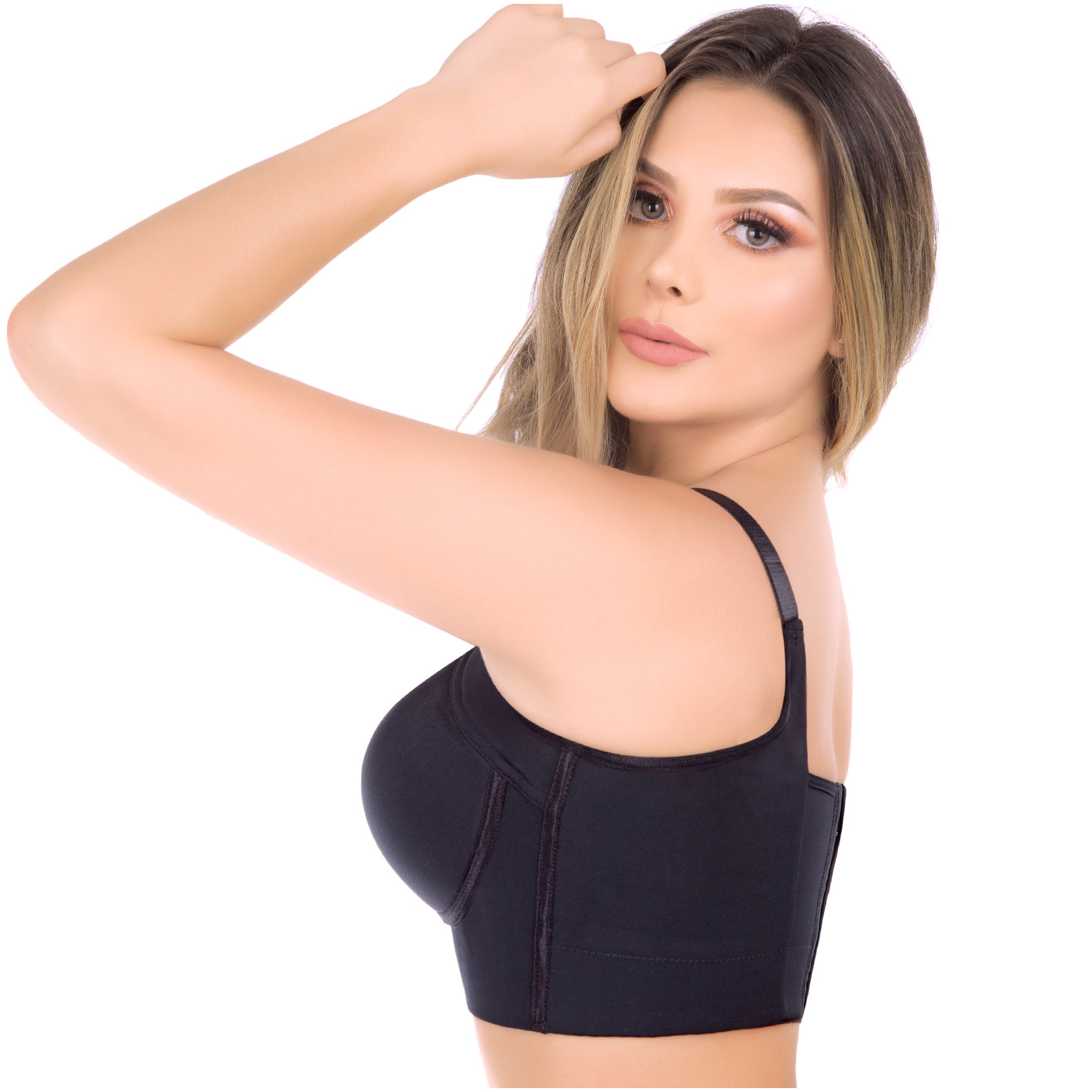 Foto 3 pulgar | Uplady 8532 Brasieres Fajas Colombianas Modernos De Mujer Strapless Push Up Sosten Colombianos Control Rollitos