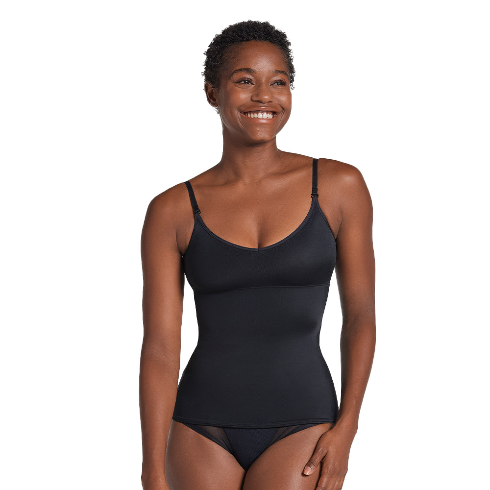 Camiseta Leonisa Negra Multiusos de Control de Abdomen
