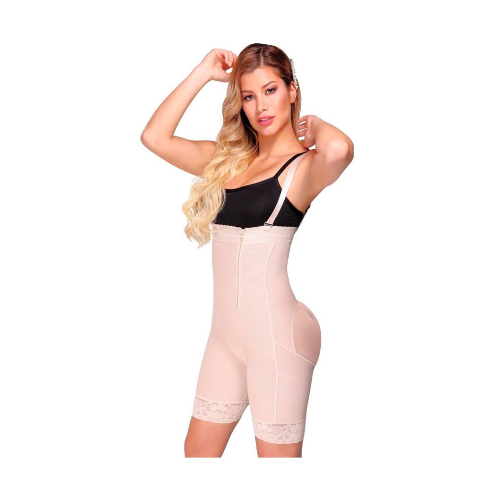 Foto 1 | Faja Cintura Alta C/pierna Hilado Cobre Beige Medivaric