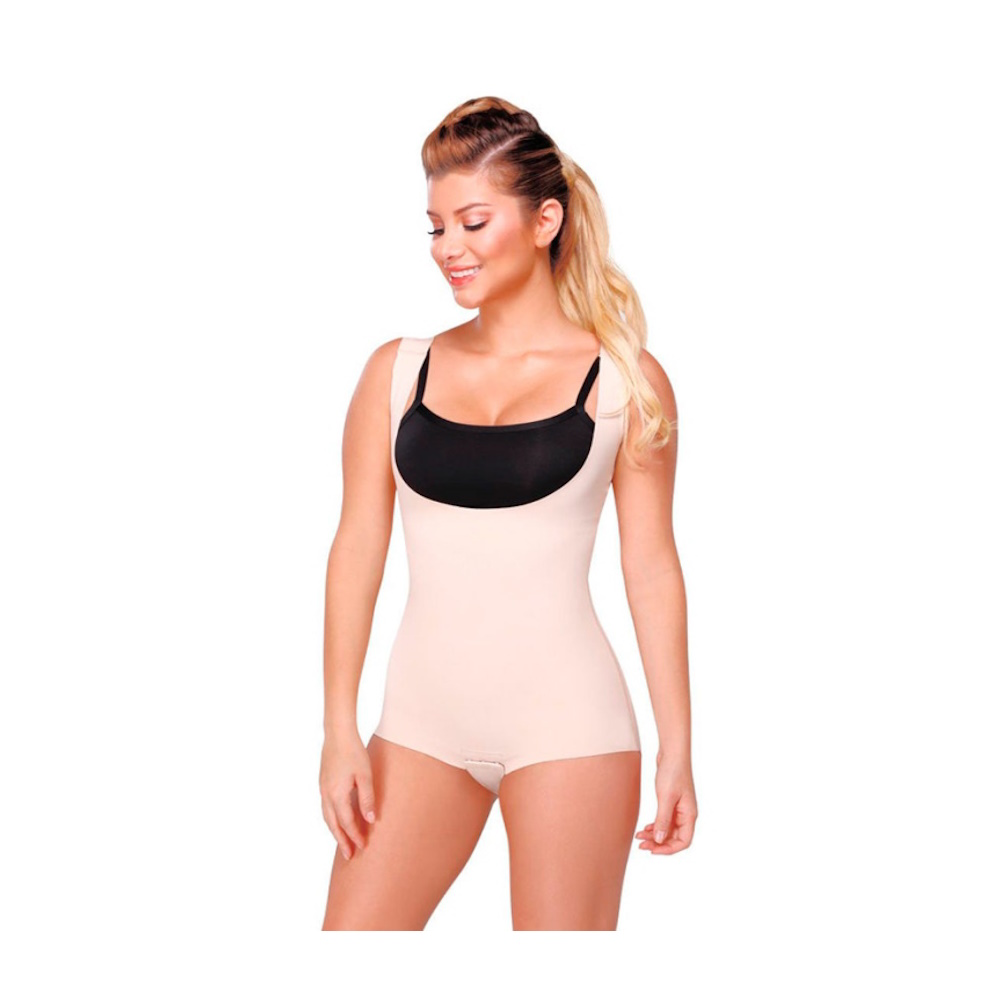 Foto 2 pulgar | Faja Body Senos Libres Hilado D/cobre Beige Medivaric