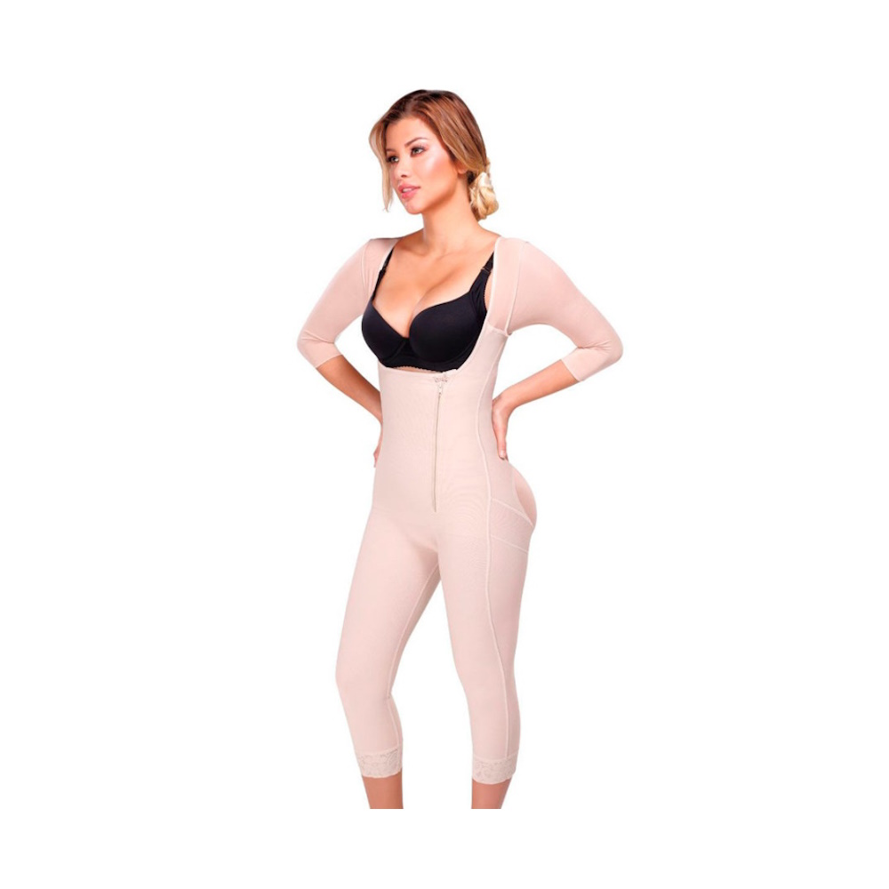 Foto 1 | Faja Completa Senos Libres Hilado Cobre Beige Medivaric
