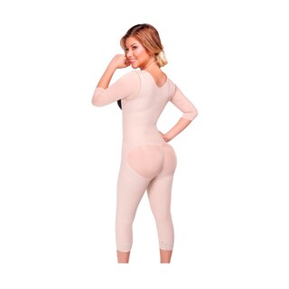 Foto 2 | Faja Completa Senos Libres Hilado Cobre Beige Medivaric
