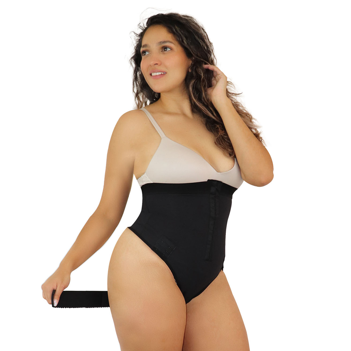 Foto 3 pulgar | Faja Panty Passion Wear Pump Negro Cintura Alta Levanta Glúteos Cadera con Arnés Comprime Abdomen