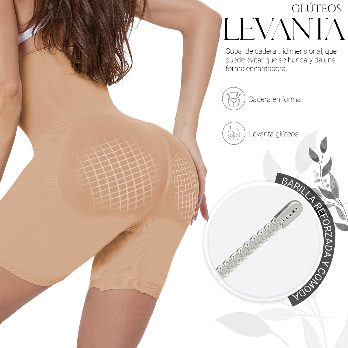 Foto 3 pulgar | Panty Faja Shendy Vendy Colombiana Reductora Moldeadora Levanta Pompa Beige