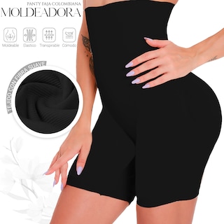 Foto 2 | Panty Faja Colombiana Reductora Moldeadora Levanta Pompa Negro M/l