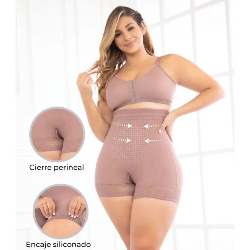 Foto 4 pulgar | Panty Short Reductor Moldeador Levanta Glúteos Colombiano
