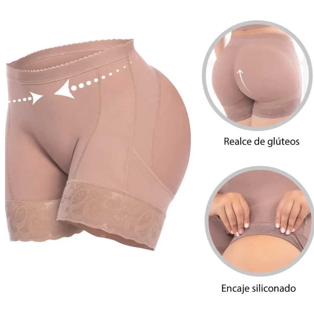 Foto 3 | Faja Colombiana Reductora Levanta Pompa Short Panty Alta Compresión Original