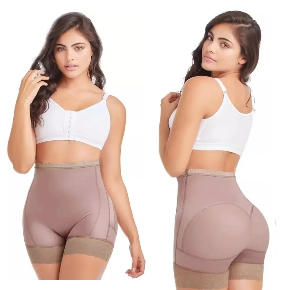 Foto 4 pulgar | Panty Faja Short Invisible Levanta Gluteos Colombiano Control Abdominal
