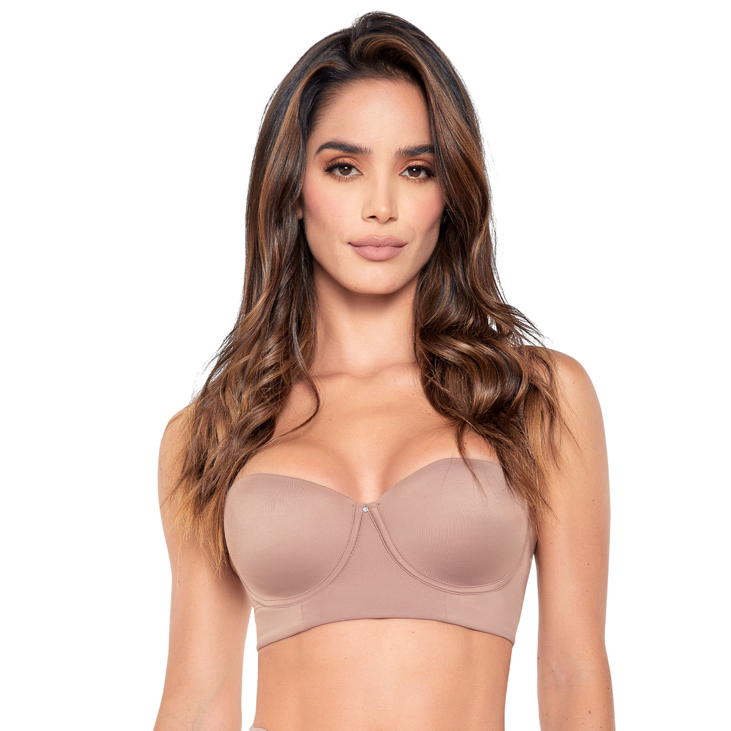 Brasier Strapless Copa Prehormada color Cocoa