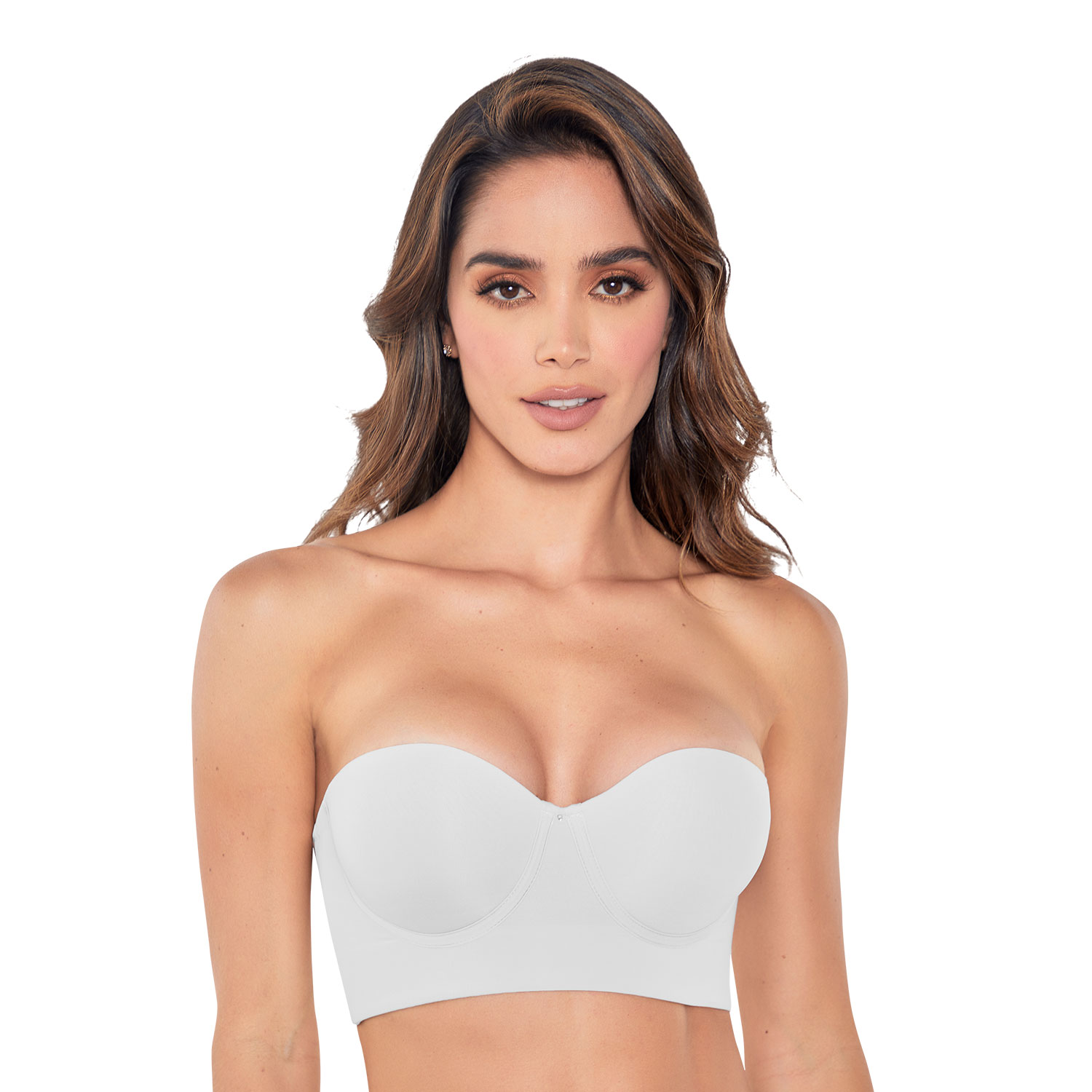 Brasier Strapless Ann Chery Blanco Copa Prehormada para Mujer