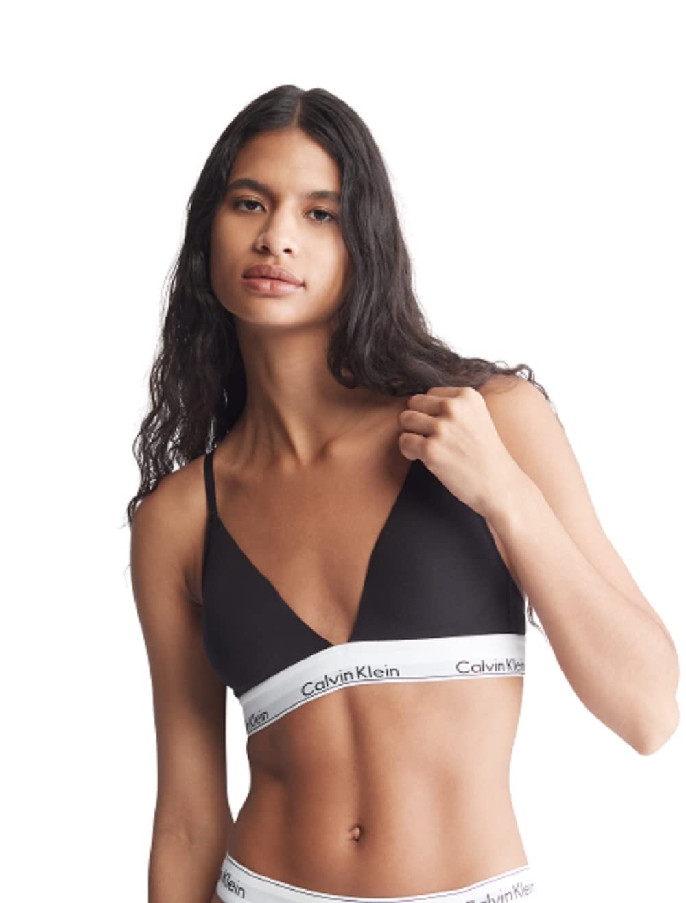 Foto 2 pulgar | Bralette Calvin Klein con Forma Triangular Ligeramente Forrada - Venta Internacional