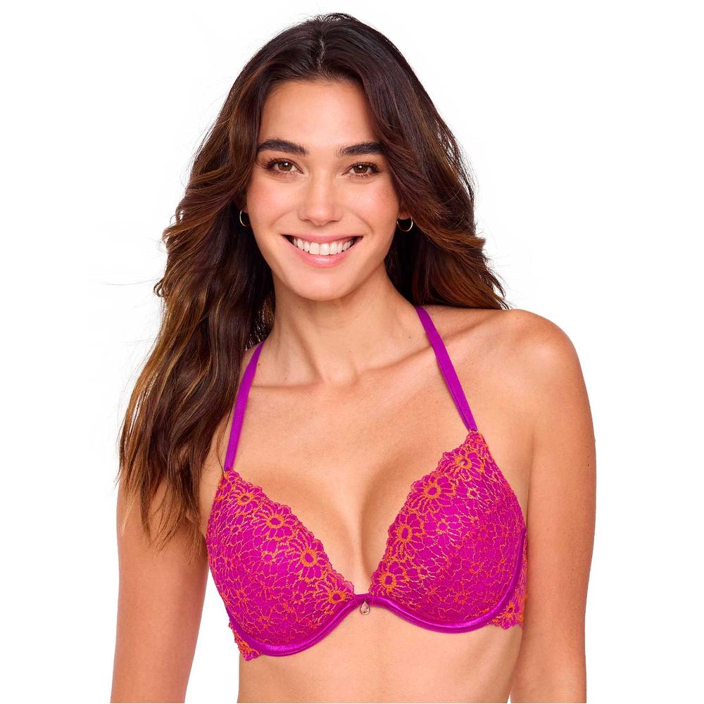 Foto 2 pulgar | Bra Demi Discreción Ilusión 70149 Fucsia Oscuro