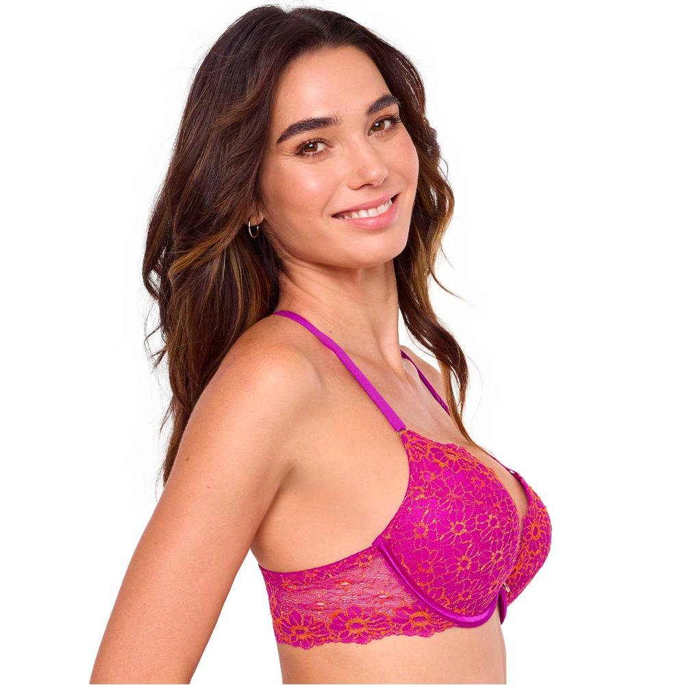 Foto 2 | Bra Demi Discreción Ilusión 70149 Fucsia Oscuro