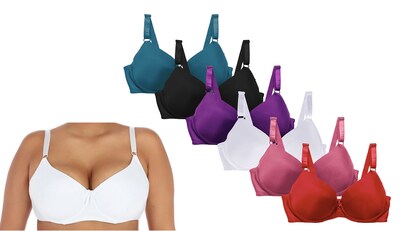 Foto 2 | Paquete de 3 pz Brasier Con Varilla Tatys Fashion Rosa/ Púrpura/ Negro