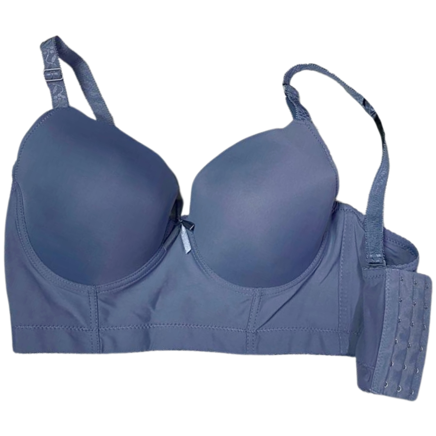 Brasier Rose Girl Reforzado 6 Ganchos color Azul