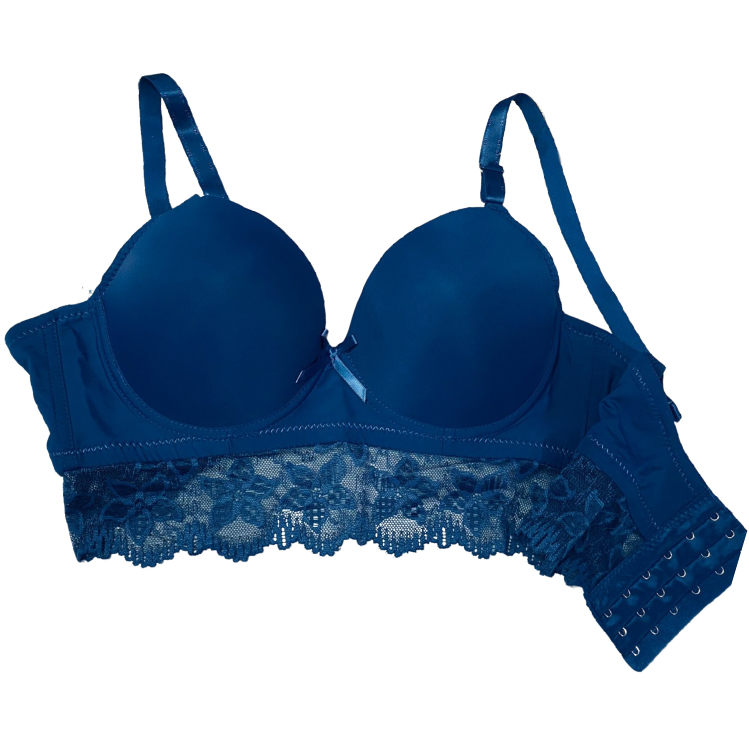 Brasier Rose Girl Reforzado 6 Ganchos color Azul