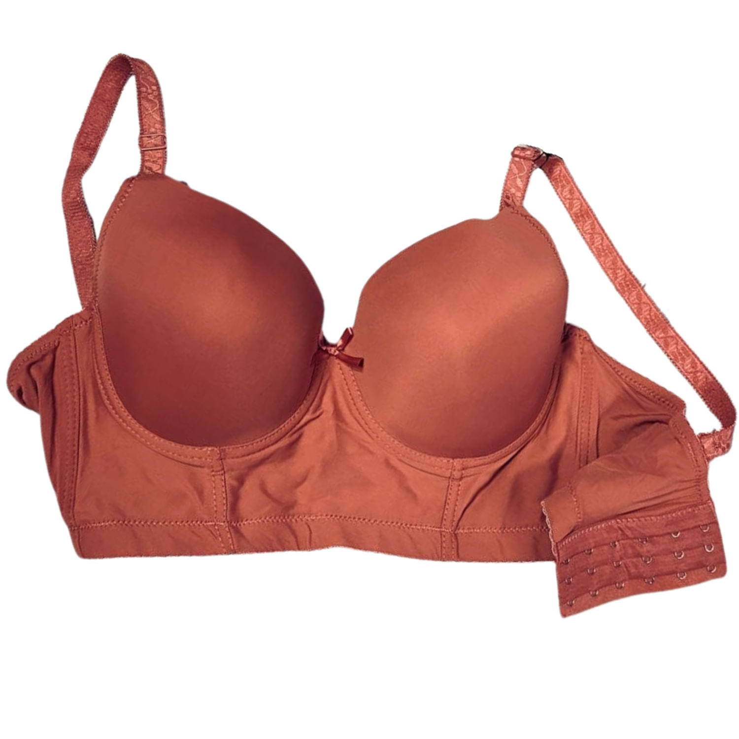 Brasier Rose Girl Reforzado 6 Ganchos color Salmón