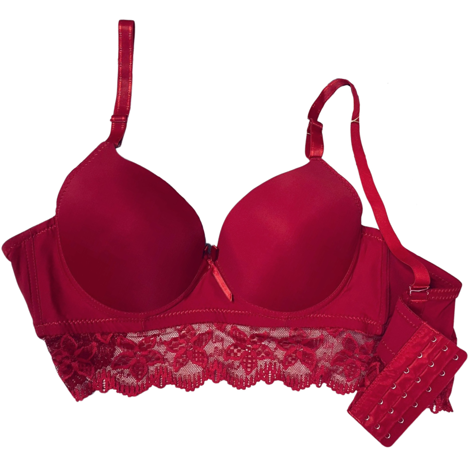 Brasier Rose Girl Reforzado 6 Ganchos color Rojo