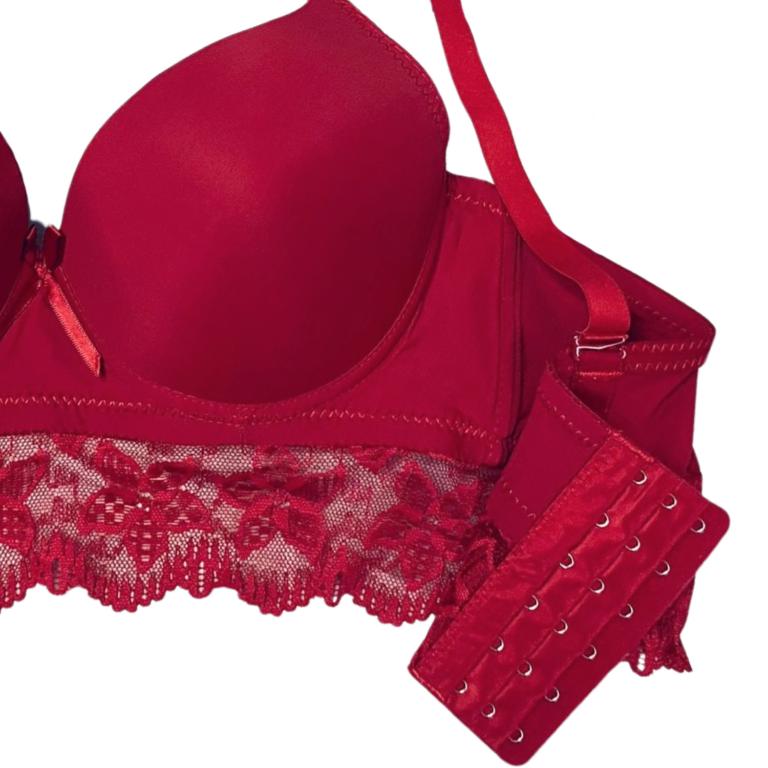 Foto 3 pulgar | Brasier Rose Girl Reforzado 6 Ganchos color Rojo