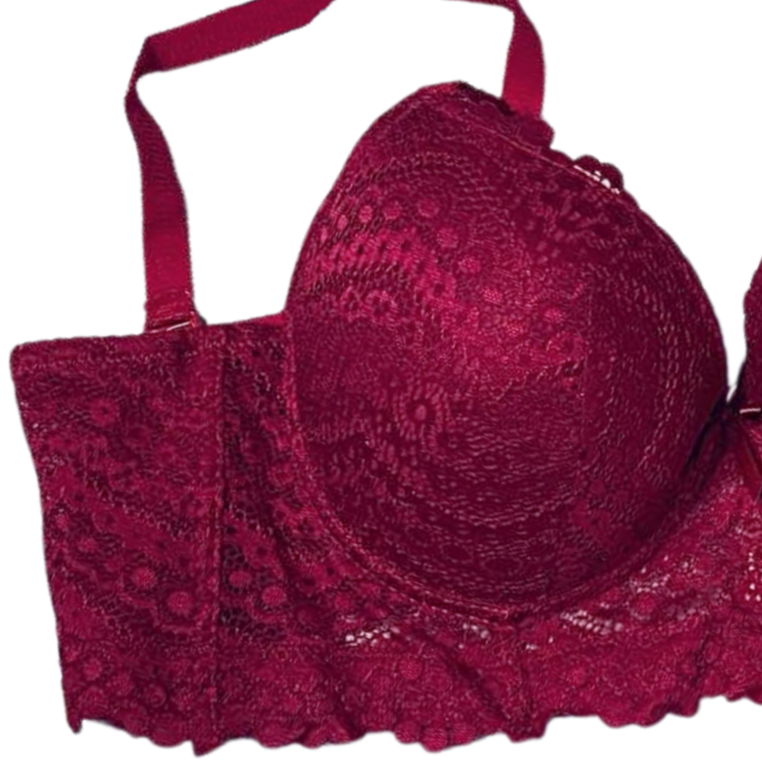 Foto 2 | Brasier Tipo Bustier Rose Girl con 6 Ganchos color Rojo