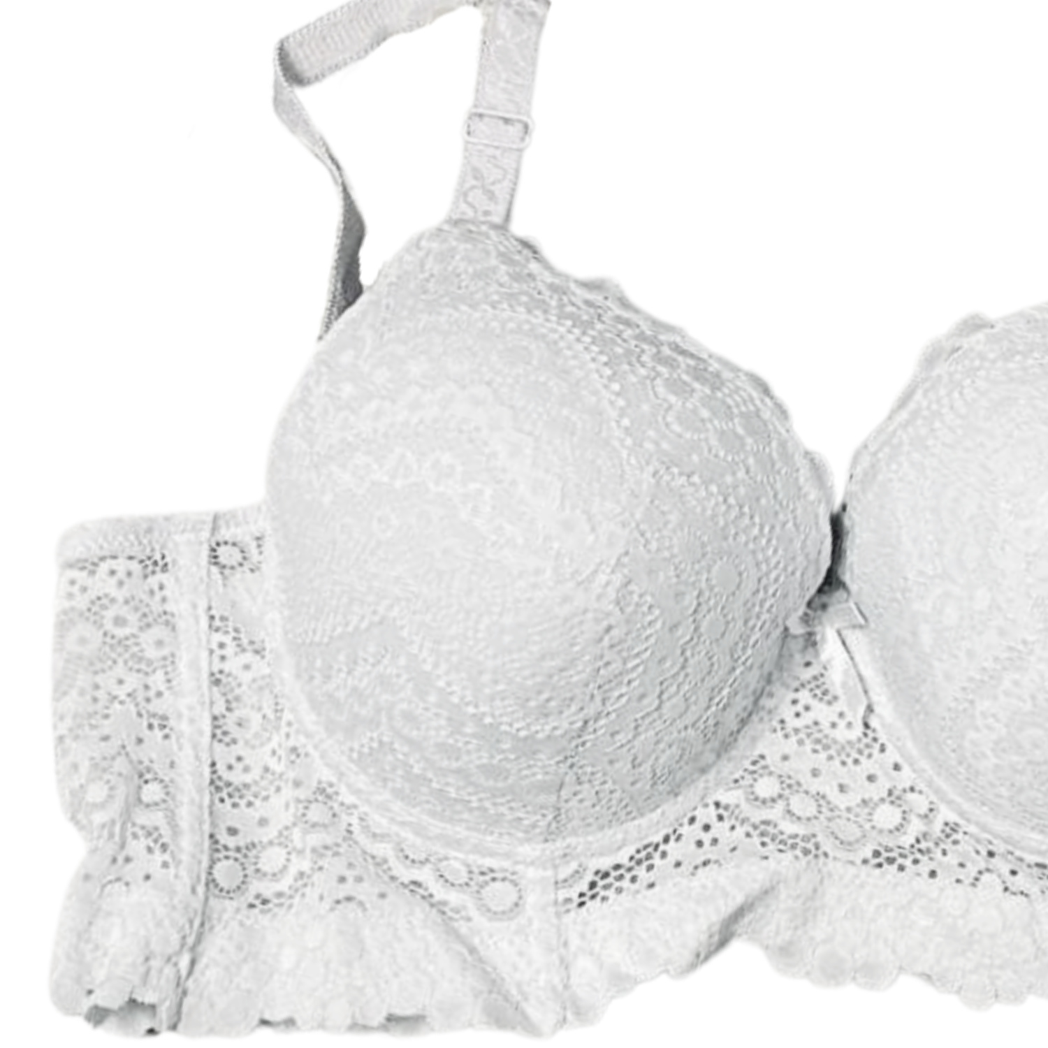 Foto 3 pulgar | Brasier Tipo Bustier Rose Girl con 6 Ganchos color Blanco