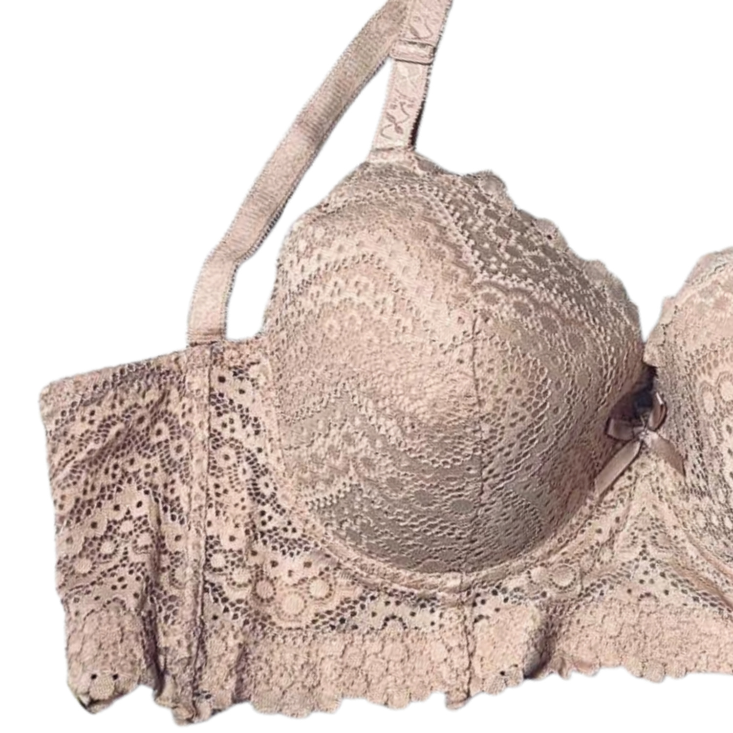 Foto 3 pulgar | Brasier Tipo Bustier  Rose Girl con 6 Ganchos color Beige