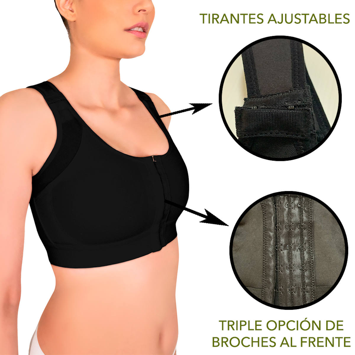 Foto 6 pulgar | Brasier Corrector de Postura I Love Shape M 2091 color Negro