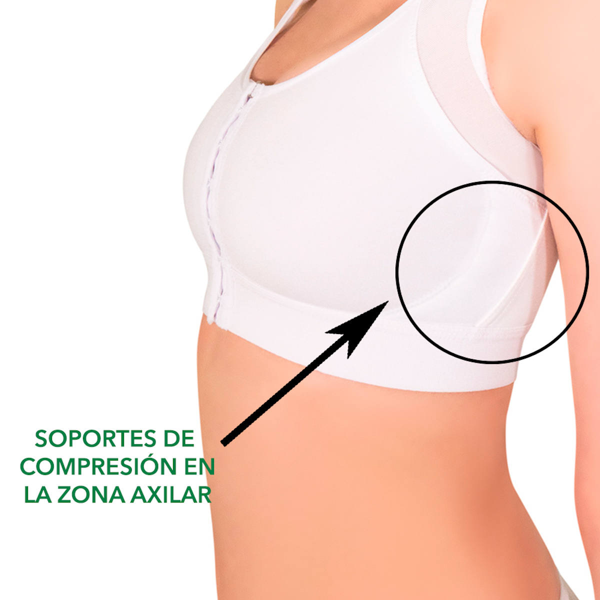 Foto 4 pulgar | Brasier Corrector de Postura I Love Shape M2091 color Blanco para Mujer