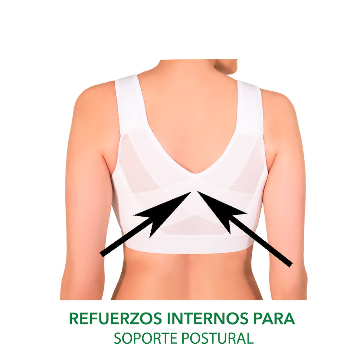 Foto 5 pulgar | Brasier Corrector de Postura I Love Shape M2091 color Blanco para Mujer
