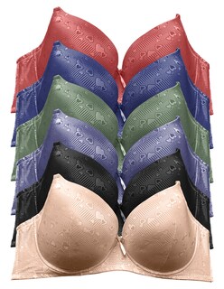 Foto 1 | Brasier Copa Triple DDD Tatys Fashion colores Surtidos 6 Pack