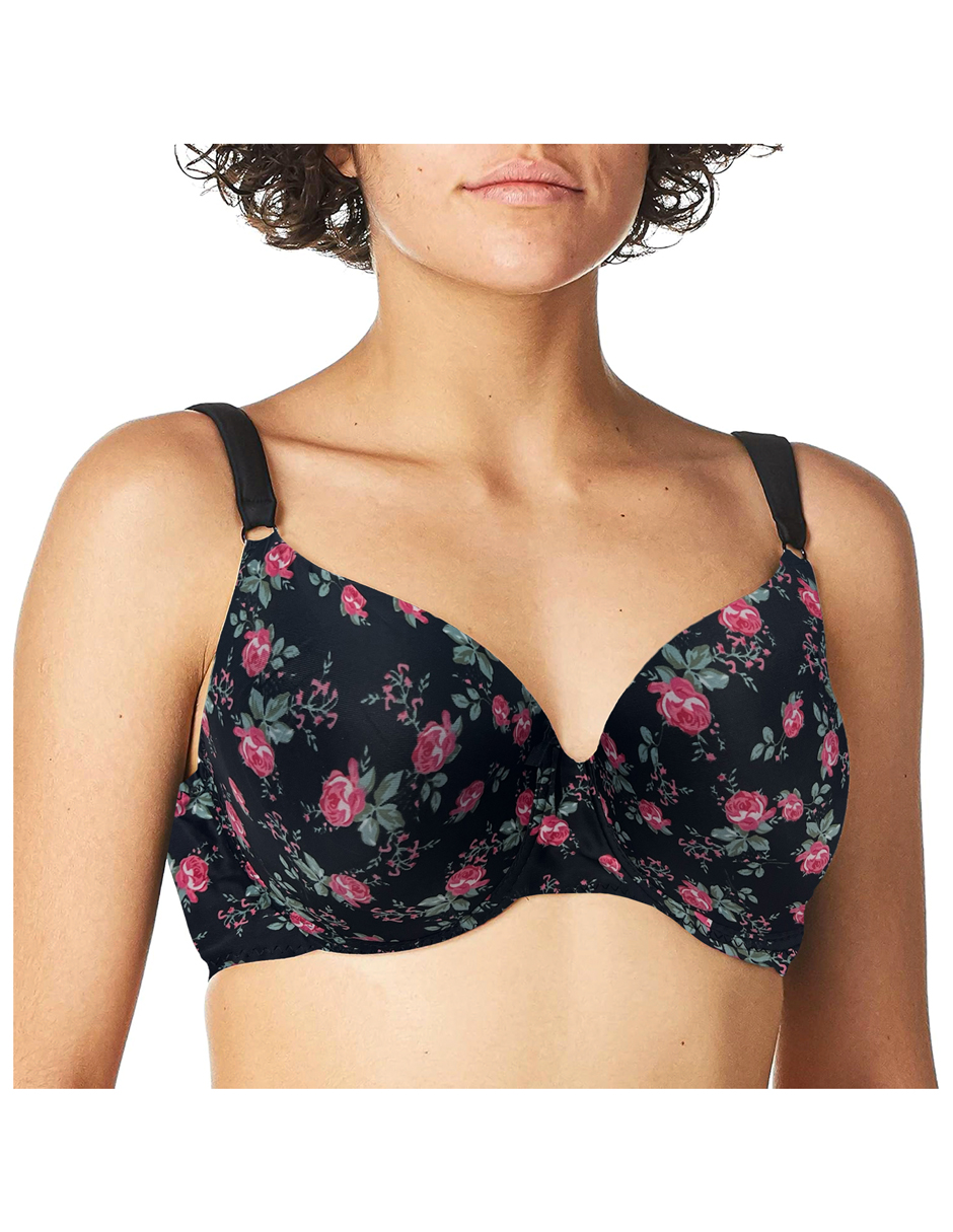 Foto 2 | Paquete Con 6 Brasier Tatys Fashion  Copa D, Pack Con 6 Colores Diferentes
