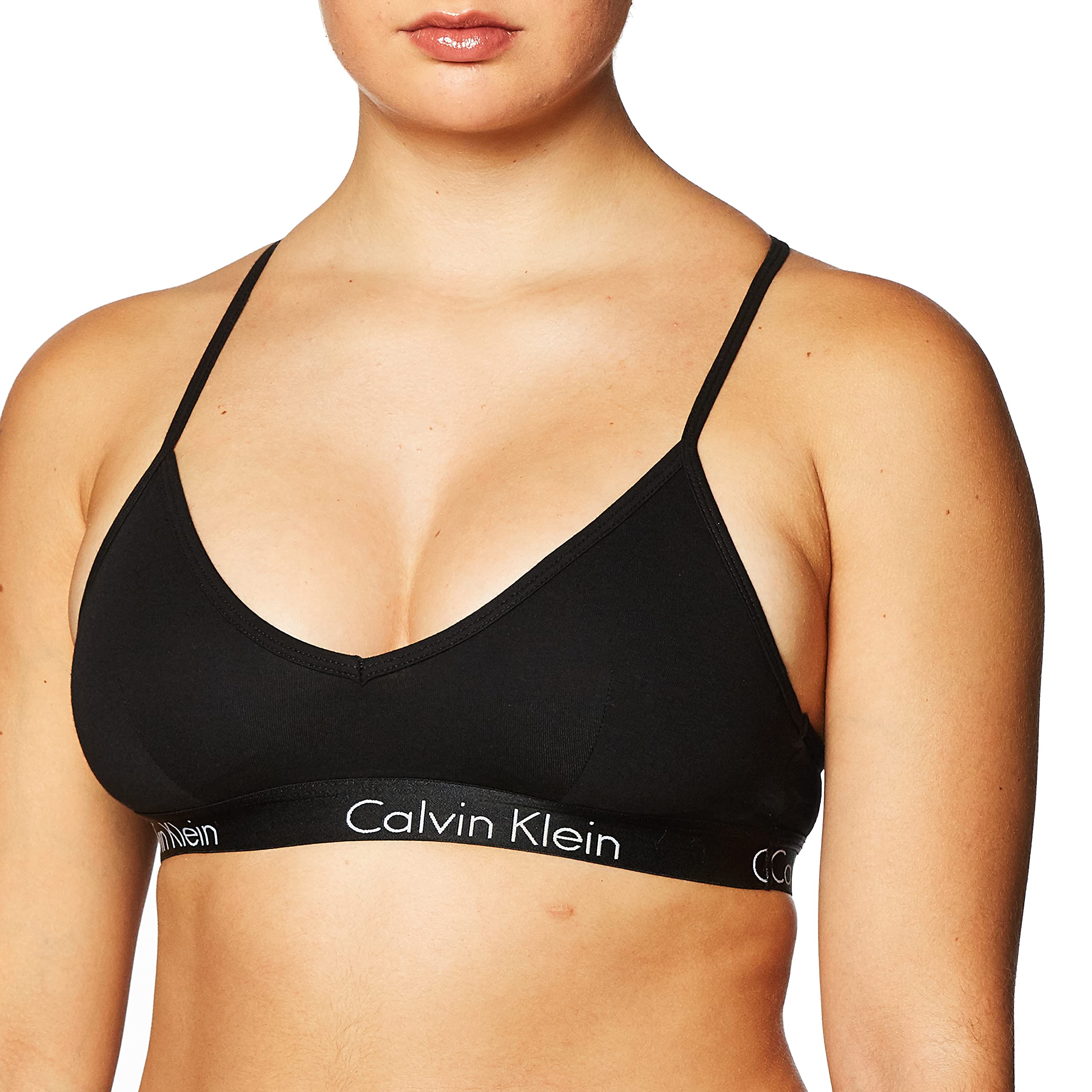 Foto 3 pulgar | Bralette Calvin Klein Motive Negro - Venta Internacional