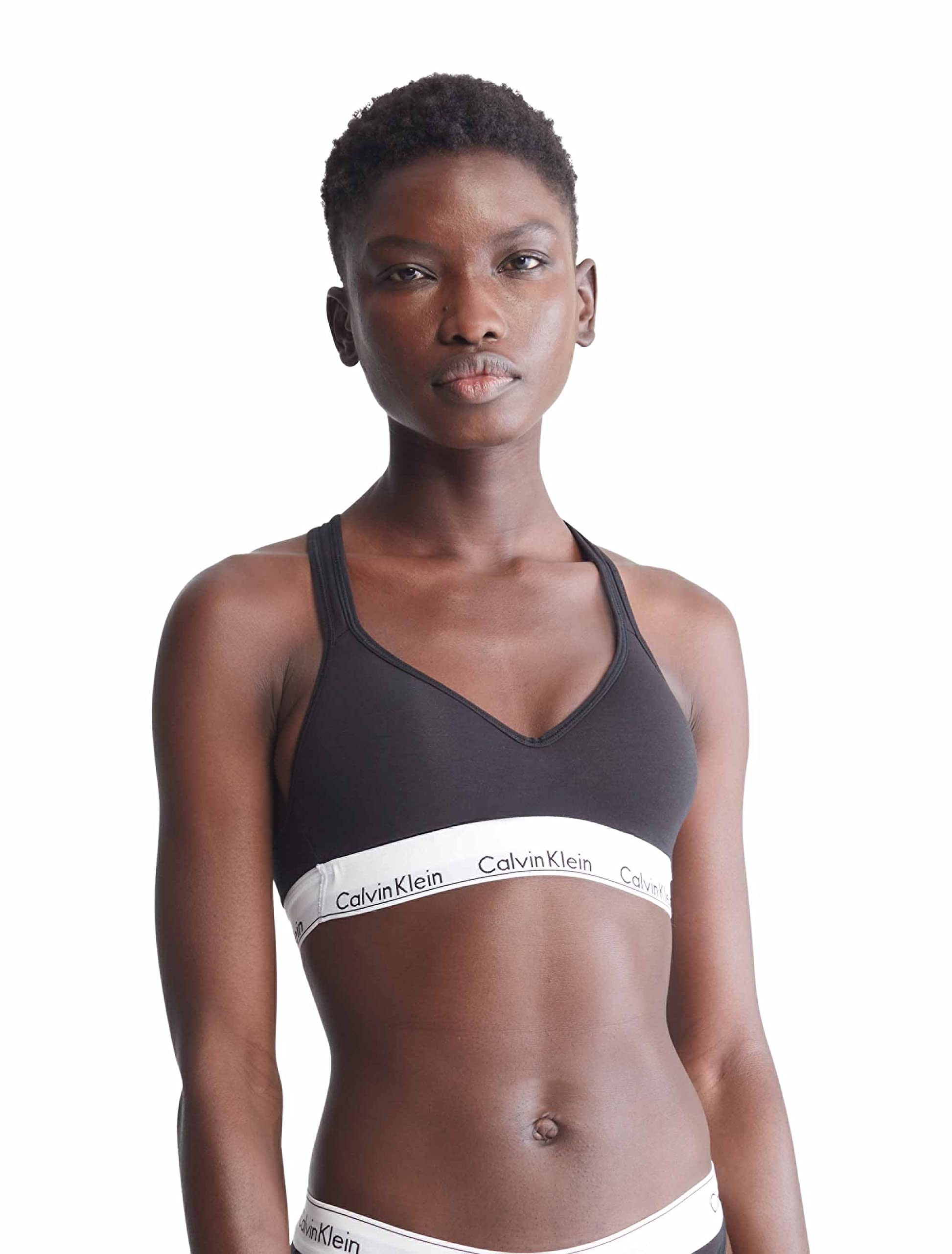 Foto 2 pulgar | Bralette Calvin Kleinde Algodón Negro - Venta Internacional