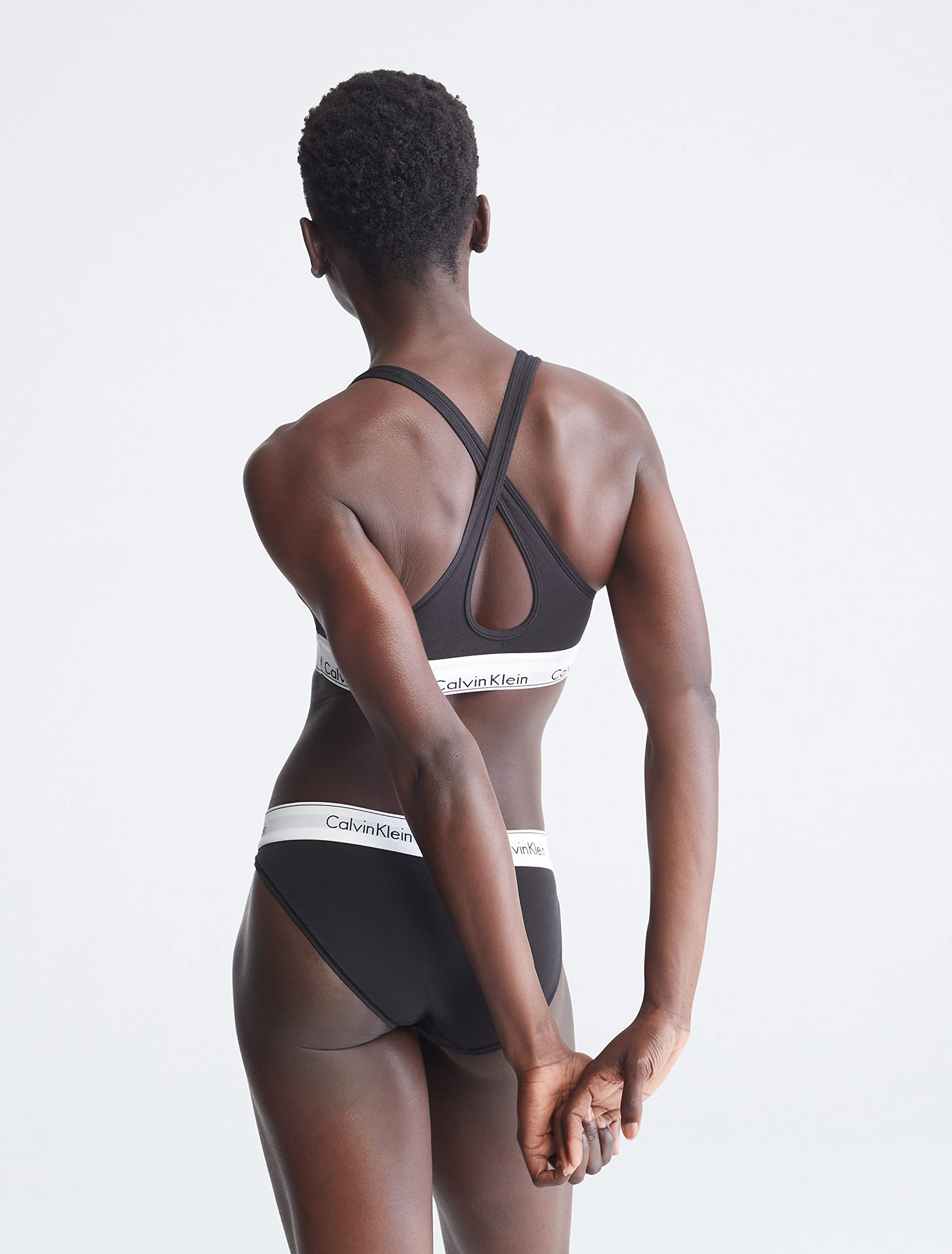 Foto 3 pulgar | Bralette Calvin Kleinde Algodón Negro - Venta Internacional